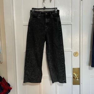 NEVER WORN Uniqlo Flared Acid-Wash Jeans